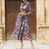 Liora™ - Floral Print Shirt Dress